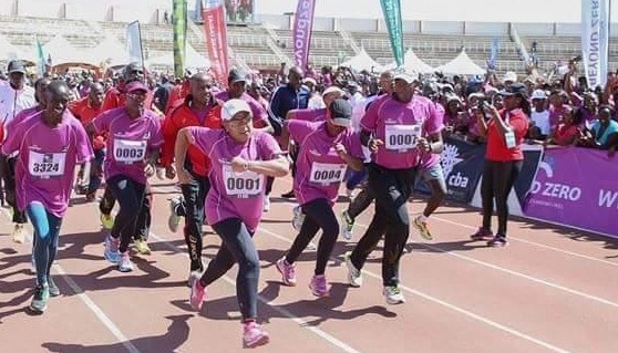 IWD 2015: Kenya’s First Lady Rallies Thousands to Run for Maternal and Child Health on International Women’s Day