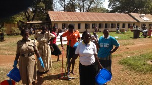 IWD 2015: DSW and Partners Clean Tororo District General Hospital