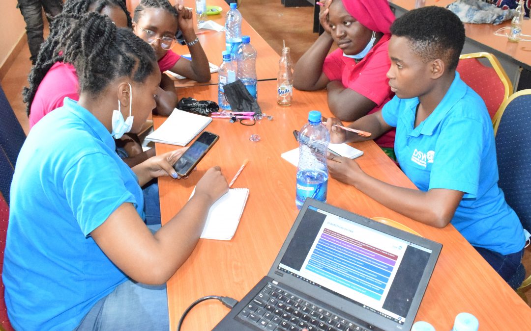 Nakuru East Youth champions during the development of the 2022 advocacy plan